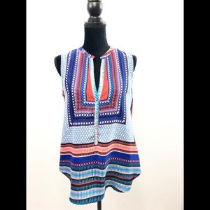 Brixon Ivy Women’s Geometric Print Tank Top Size M